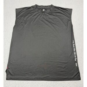 ASRV Tank Top Mens Large Black Sleeveless Mesh Athletic Gym Training DSG-0829
